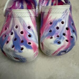 CROCS Kids Swirl Sandals - Pink, Purple, White